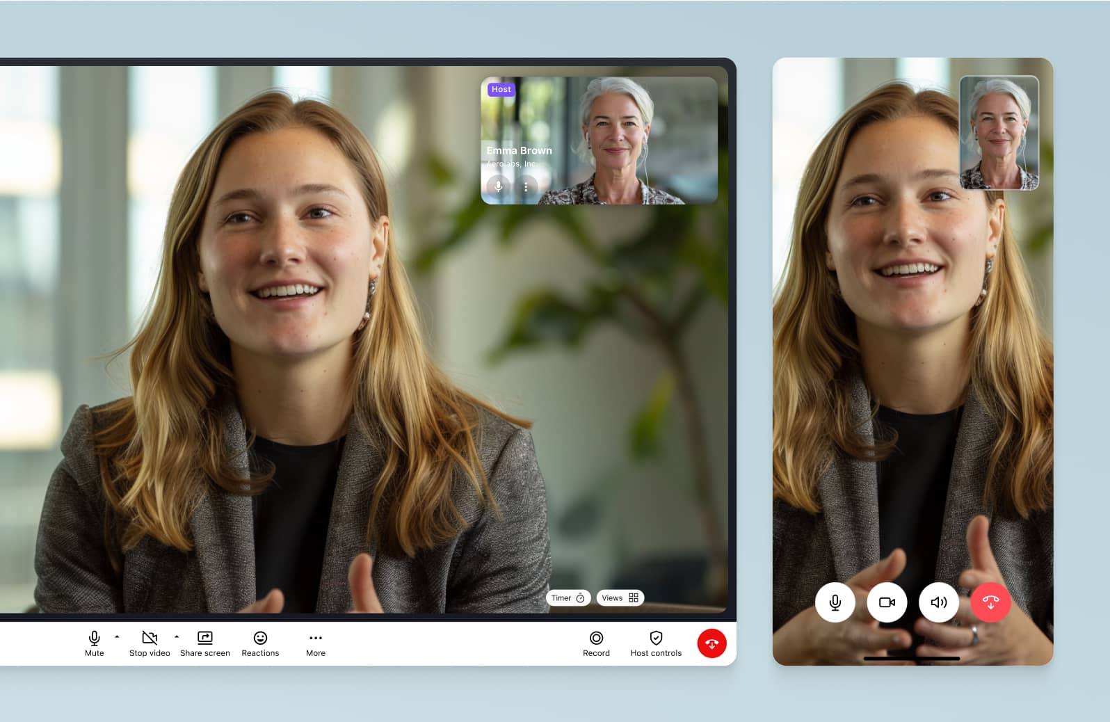 Screenshot of Dialpad's mobile app user interface